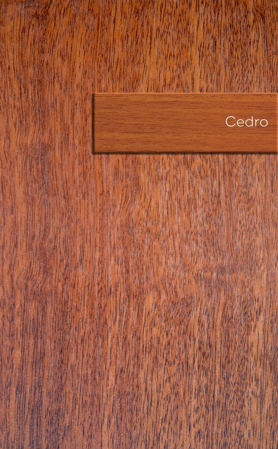 Muestra de melamina color Cedro